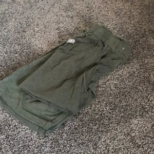 Cute olive green pj set.